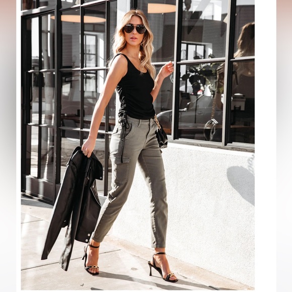 Contour Drawstring Knit Tank - Picture 1 of 11